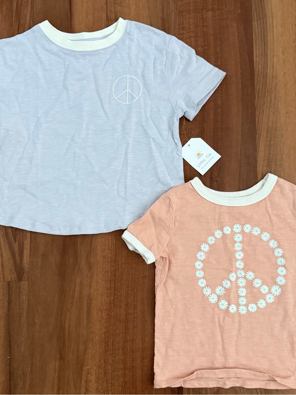 Little Co. Girls Cotton T-Shirts, 5T